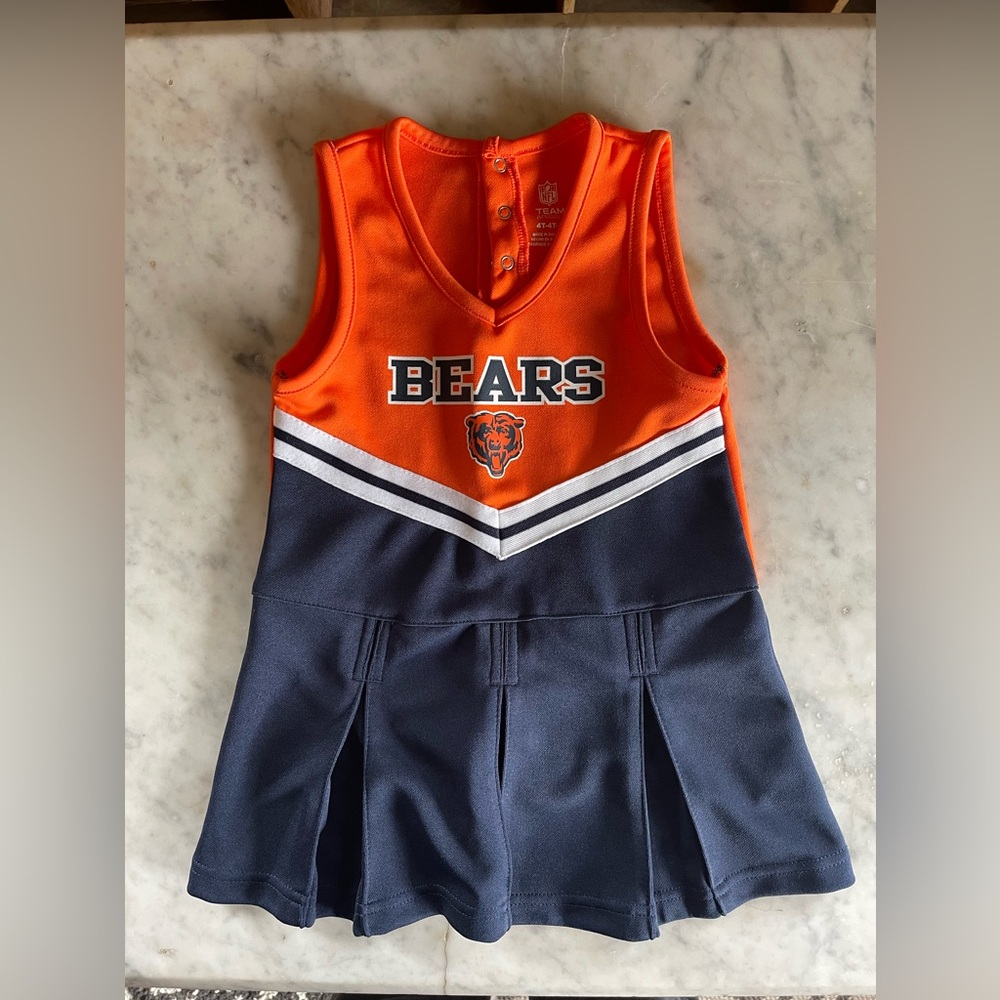 NFL Bears Kids Cheer Dress - Orange and Navy